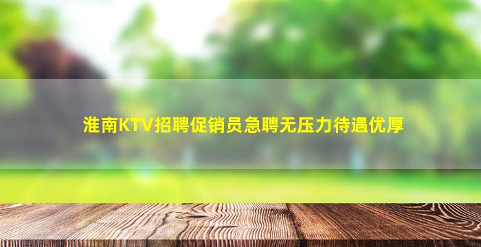 淮南KTV招聘促销员急聘无压力待遇优厚